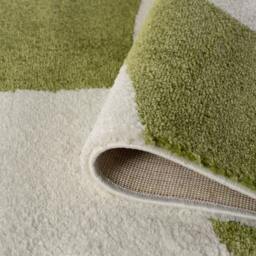 Rackhams Joli Checkered Green & White Rug - 120X170 cm - thumbnail 4