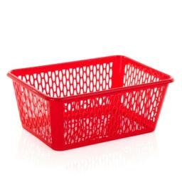 Rackhams 37cm Handy Basket Red 37 x 26 x 16cm - One Colour - One Size - One Colour - thumbnail 2