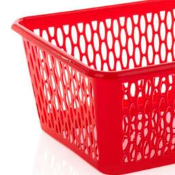 Rackhams 37cm Handy Basket Red 37 x 26 x 16cm - One Colour - One Size - One Colour - thumbnail 3