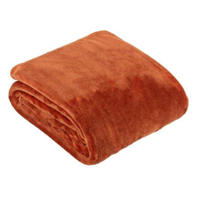 Rackhams Harrow Fleece Throw - Red - 140cm x 180cm - Red - 100% Polyester - image 1