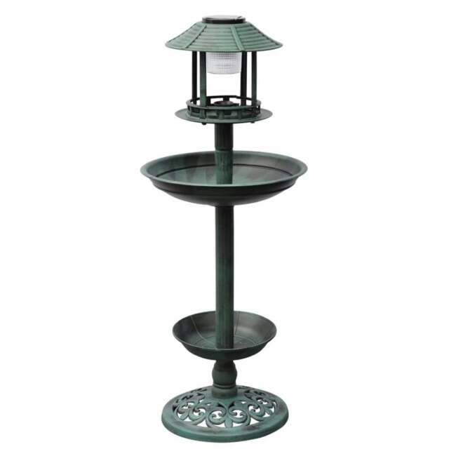 Rackhams Bird Bath/ Feeder with Solar Light