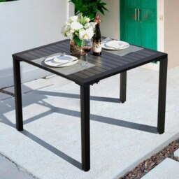 Rackhams 80/120/150cm Wide Rectangular Outdoor Dining Table with Parasol Hole - 150 cm W x 70cm D - thumbnail 2