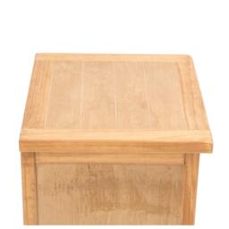 Rackhams Lugo 2 Drawer Bedside Table - Light Brown - thumbnail 5