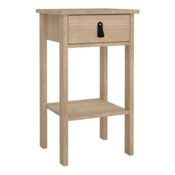 Rackhams Barcelona Bedside Table with 1 Drawers in Jackson Hickory Oak - Brown - Manufactured wood - 1