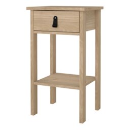 Rackhams Barcelona Bedside Table with 1 Drawers in Jackson Hickory Oak - Brown - Manufactured wood - 1 - thumbnail 3