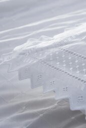 Rackhams Broderie Anglaise Pair of Pillowcases - Ecru - thumbnail 2