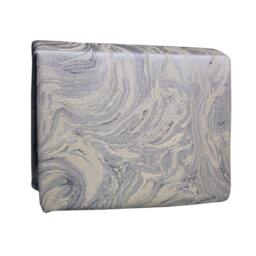 Rackhams Jacquard Marble Duvet Cover Set - Oyster - Superking - Oyster - 100% Mixed