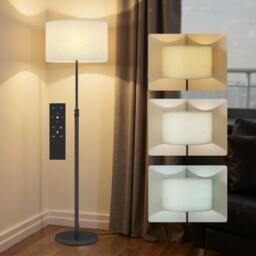 Rackhams Modern Dimmable Standing Lamp with Adjustable Colour Temperatures - Silver, beige - Yes - thumbnail 3