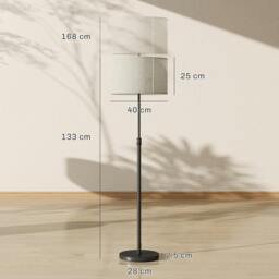 Rackhams Modern Dimmable Standing Lamp with Adjustable Colour Temperatures - Silver, beige - Yes - thumbnail 6