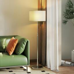 Rackhams Modern Dimmable Standing Lamp with Adjustable Colour Temperatures - Silver, beige - Yes