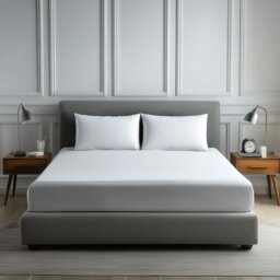 Rackhams Luxury 200TC Soft Touch Fitted Sheet Bed Linen 30cm Extra Deep Skirt - Double - Black - thumbnail 2
