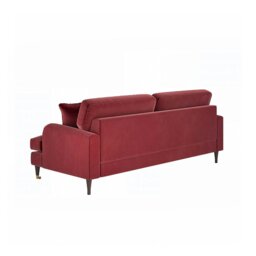 Rackhams Shafique Two Seater Sofa, Loveseat, Velvet or Linen - Orange - thumbnail 5