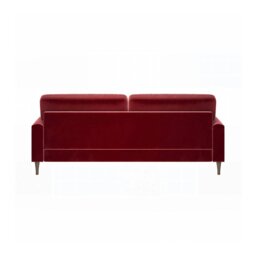 Rackhams Shafique Two Seater Sofa, Loveseat, Velvet or Linen - Orange - thumbnail 6