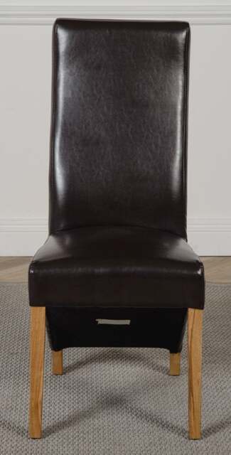 Rackhams Lola Leather Dining Chair - Brown - 1 - image 1