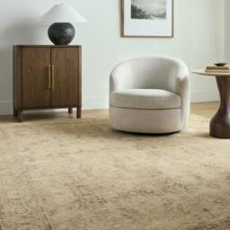 Rackhams Galey Alix Fetscher-Vintage Beige Brown Green Traditional Boho Fringe Rug - 152 x 229 cm