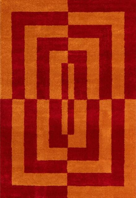 Rackhams Joli Geometric Red & Orange Rug - 160X230 cm - image 1