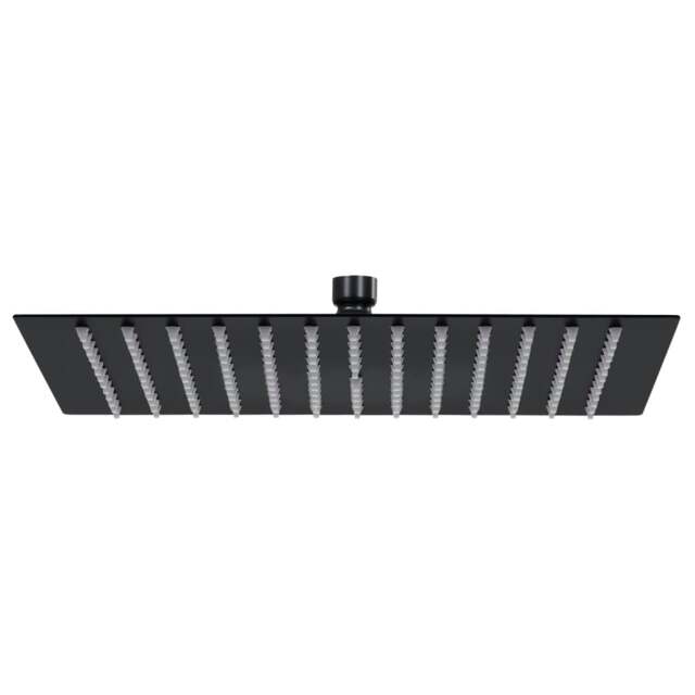 Rackhams Rain Shower Head Stainless Steel 40x40 cm Square Black