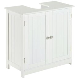 Rackhams Basin Sink Vanity Cabinet Toilet Bathroom Shelf Door Storage Wooden - thumbnail 2