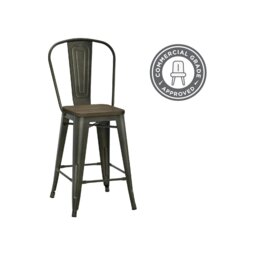Rackhams Luxor Counter Stool in Metal Bronze - 2 pieces - Bronze - thumbnail 3