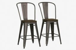 Rackhams Luxor Counter Stool in Metal Bronze - 2 pieces - Bronze