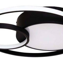 Rackhams Adara Matt Black LED Flush Ceiling Light - thumbnail 5