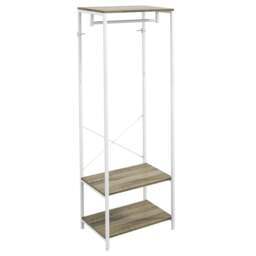 Rackhams Hallway Coat Rack and Shoe Bench Tree - Grey - thumbnail 1