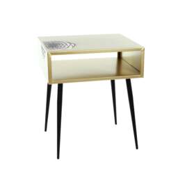 Rackhams Set of 2 Galaxy Metal Bedside Tables with Undershelf - Copper - thumbnail 6
