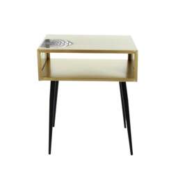 Rackhams Set of 2 Galaxy Metal Bedside Tables with Undershelf - Copper - thumbnail 5