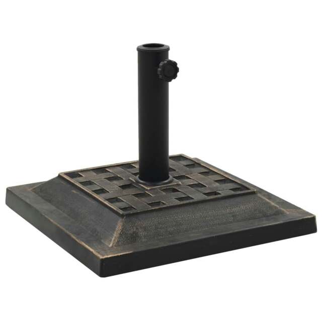 Rackhams Parasol Base Square Polyresin 12 kg Bronze - Brown - Polyresin
