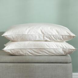 Rackhams Goose Feather & Down Pillows - Medium - Standard - Pair - thumbnail 1