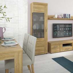 Rackhams Cortina Extending dining table in Grandson Oak - Brown - No - Brown - thumbnail 4