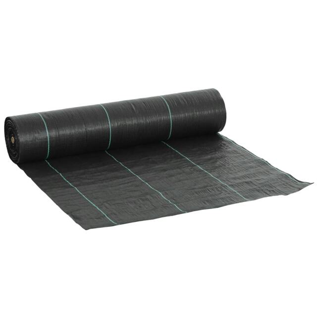 Rackhams 2m x 90m Weed Control Membrane, Heavy Duty Weed Control Barrier Fabric, 90gsm Ground Cover for Patios, Garden, Flower beds, Landscaping