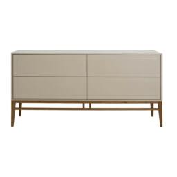 Rackhams Beige and Walnut Wood Sideboard 3074 - thumbnail 2