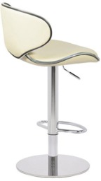 Rackhams Deluxe Carcaso Faux Leather Bar Stool, Adjustable Swivel, Weighted Base - thumbnail 2