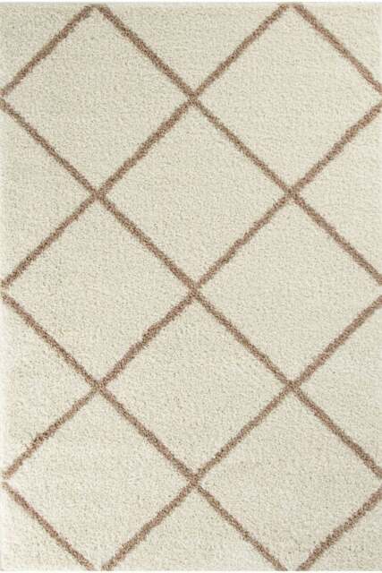 Rackhams Moroccan Ivory Shaggy Rug - 530 - 200X290 cm - image 1