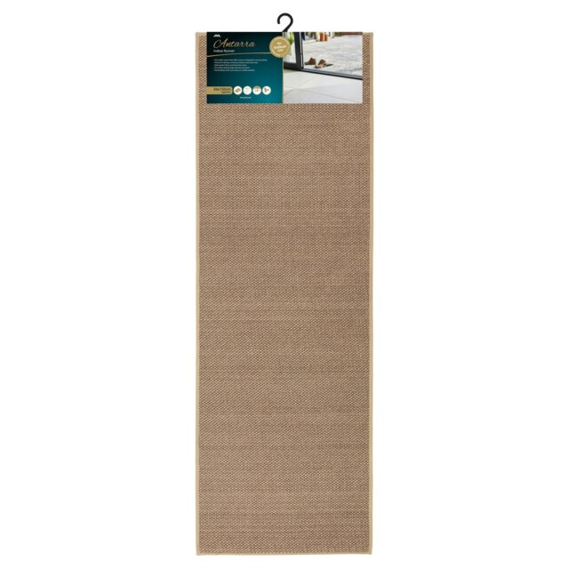 Rackhams Antarra Machine Washable Entrance Runner Doormat, 50x150cm - Beige - image 1