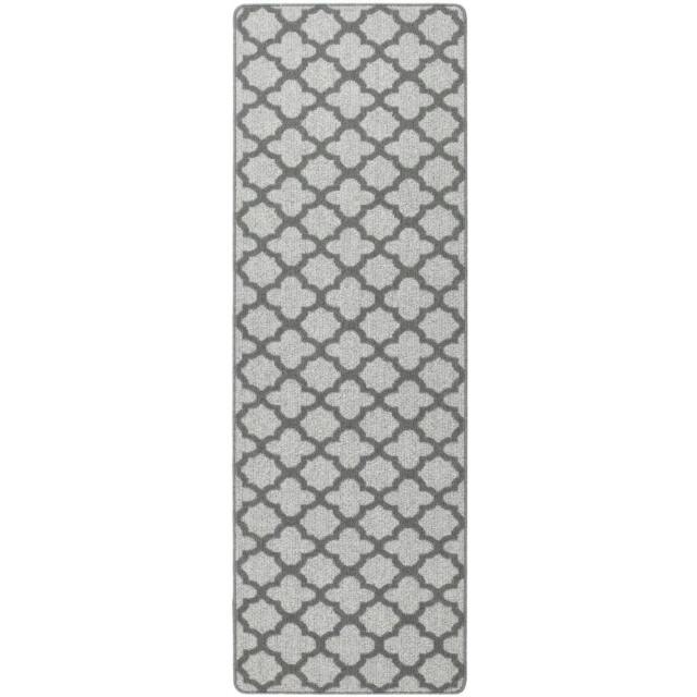 Rackhams Moroccan Grey Washable Mat and Runner - 67X200 cm - image 1