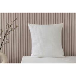 Rackhams Waffle Stripe Cushion Cover - Vanilla - One Size - Vanilla - 100% Cotton - thumbnail 2