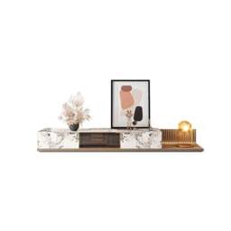 Rackhams AnMoo Nesting Coffee Table Set With TV Stand, Golden Base - Coffee Table Only - Coffee Table Only - thumbnail 6