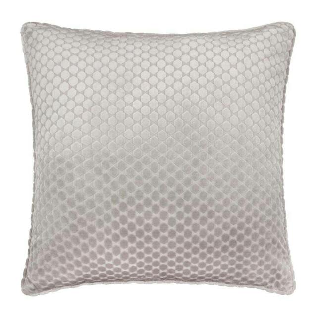 Rackhams Neptune Velvet Cushion Cover - Silver - 50cm x 50cm - Silver - 100% Polyester - image 1