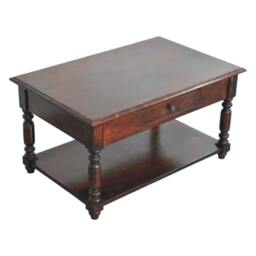 Rackhams Solid Wood Turned Legs Cherry Console Table - thumbnail 2