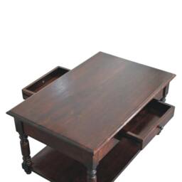 Rackhams Solid Wood Turned Legs Cherry Console Table - thumbnail 6
