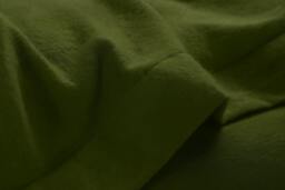 Rackhams Brushed Cotton Plain Dark Green Duvet Cover Set - Double - thumbnail 2