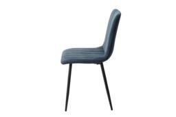 Rackhams Aspen Dining Set - White Round Table & 4 Upholstered Straight Stitch Dining Chairs - Natural - thumbnail 6