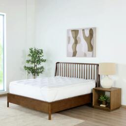 Rackhams Naturals Duck Feather Mattress Topper - White - Cotton - Super King