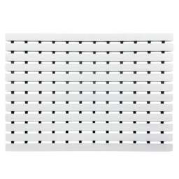 Rackhams Non-Slip PVC Duckboard Shower Mat - 61cm x 43cm - Black - thumbnail 3