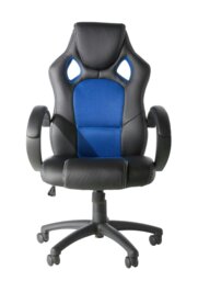 Rackhams Daytona office chair with wheels in blue / black - Blue - thumbnail 1
