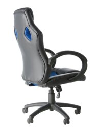 Rackhams Daytona office chair with wheels in blue / black - Blue - thumbnail 3