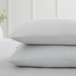 Rackhams 200 Thread Count Cotton Percale Standard Pillowcase Pair - Grey - 50x75cm (x2) - thumbnail 2
