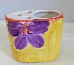 Rackhams Toothbrush / pen & scissor holder - Yellow fruit - thumbnail 5